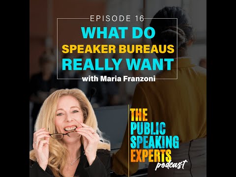 What Do Speaker Bureaus Really Want