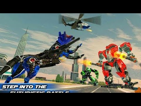 Air Force Transform Robot Cop Helicopter Game # | Chari Games