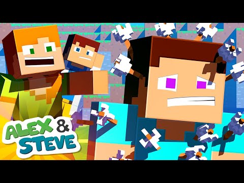 HIDE & SEEK CHEATER - Alex and Steve Life (Minecraft Animation)