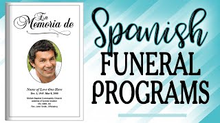 Spanish Funeral Programs