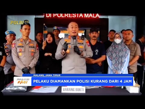 POLRESTA MALANG KOTA UNGKAP KASUS PENCULIKAN ANAK