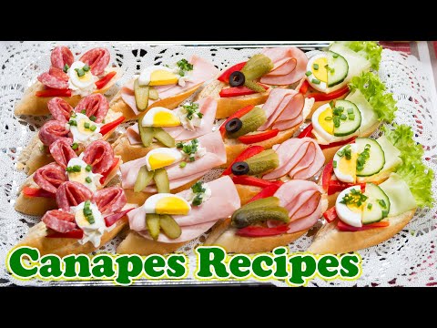 Canapes recipes, simple, delicious and easy sandwiches ideas for every occasion