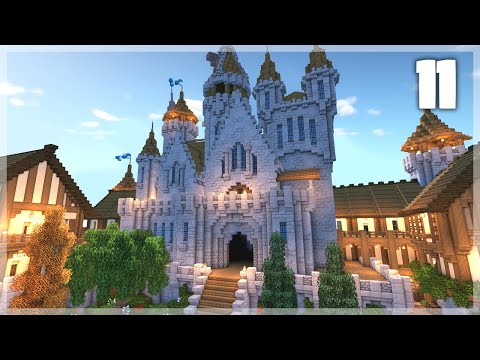 BlueNerd - Minecraft: How to Build a Medieval Castle | Huge Medieval Castle Tutorial - Part 11