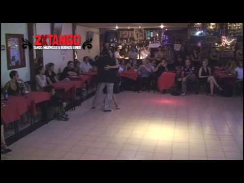  Julia Marini  and  Lucas di Giorgio  are  dancing  to  the  tango  "  Como Nos Cambia La Vida  "