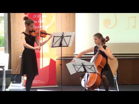 M2 T 21 Schubert, Maria, geb  2002, Violoncello Meyer, Emila, geb  2002, Violine
