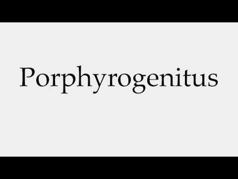 How to Pronounce Porphyrogenitus