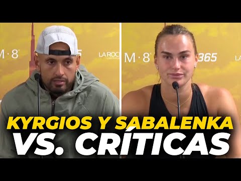 POLÉMICA en el TENIS: KYRGIOS y SABALENKA responden a las CRÍTICAS a la 'BATALLA de los SEXOS'