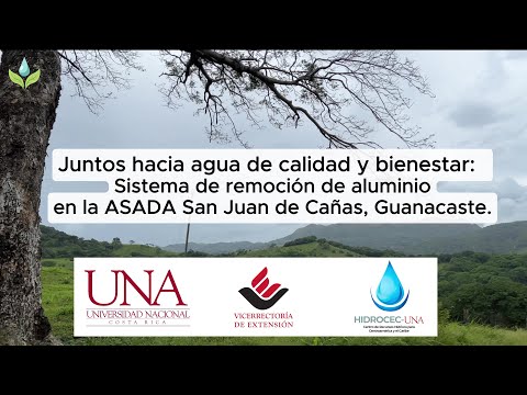Sistema de remoción de aluminio en la ASADA San Juan de cañas, Guanacaste.
