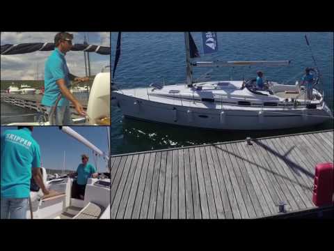 Skippertraining: Anlegen mit Mittelspring