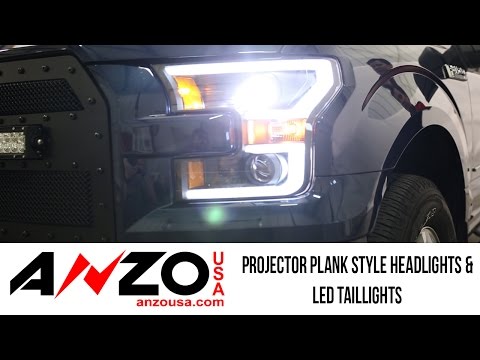 In the Garage™ with Total Truck Centers™: AnzoUSA Projector Plank Style Headlights & LED Taillights