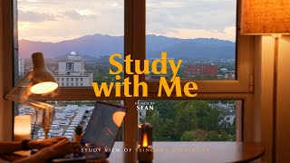 2-Hour Study with Me / Tsinghua University at Dusk 🌇 / Pomodoro 50-10 / Relaxing Lo-Fi / Day 172