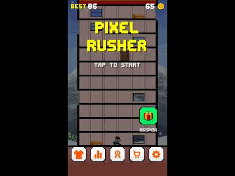 Pixel Rusher - Madness free jumper game Video