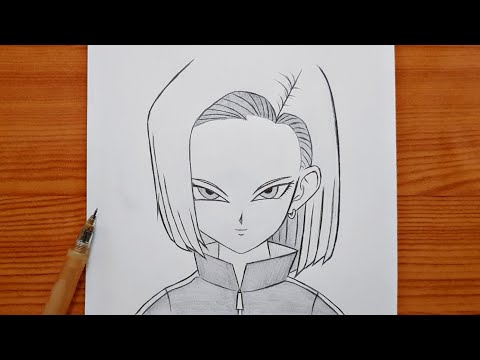 how to draw Android 18 ( Dragon Ball ) | Android 18 step by step | easy drawing
