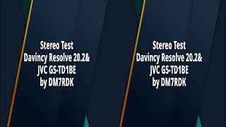 Rdk Video Test Stereo export