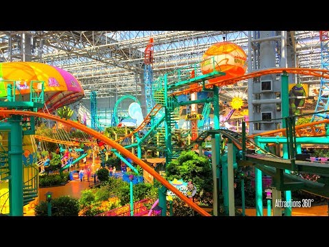 Tour of the Largest Indoor Theme Park in America - Mall of America - Nickelodeon Universe