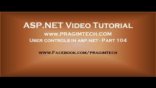 User controls in asp net   Part 104