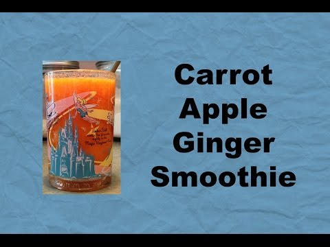 Carrot Apple Ginger Smoothie in the Nutribullet