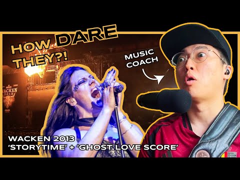 Music Coach FIRST TIME Hearing Nightwish 'Storytime' + 'Ghost Love Score' Wacken 2013