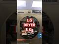 LG 8 Kg Tumble Dryer || RH80T2SP7RM || #lg #dryer #shorts