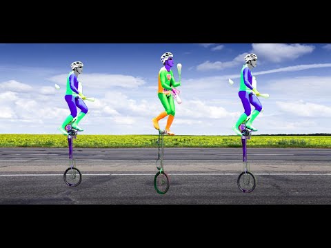 Giraffe Unicycle - On The Road