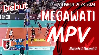 Download lagu MEGAWATI MPV DEBUT LIGA VOLI KOREA (V-LEAGUE) Red Spark vs IBK Altos mp3