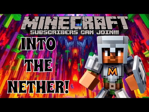 🔴 LIVE: Exploring Nether & Building Pyramid - Join Now!