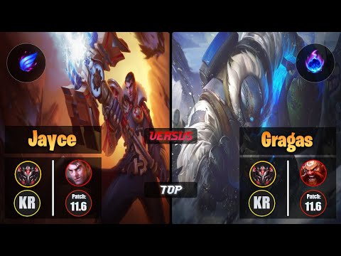 GrandMaster JAYCE [Phase Rush] (Top) VS  GRAGAS - Grandmaster KR Patch 11.6