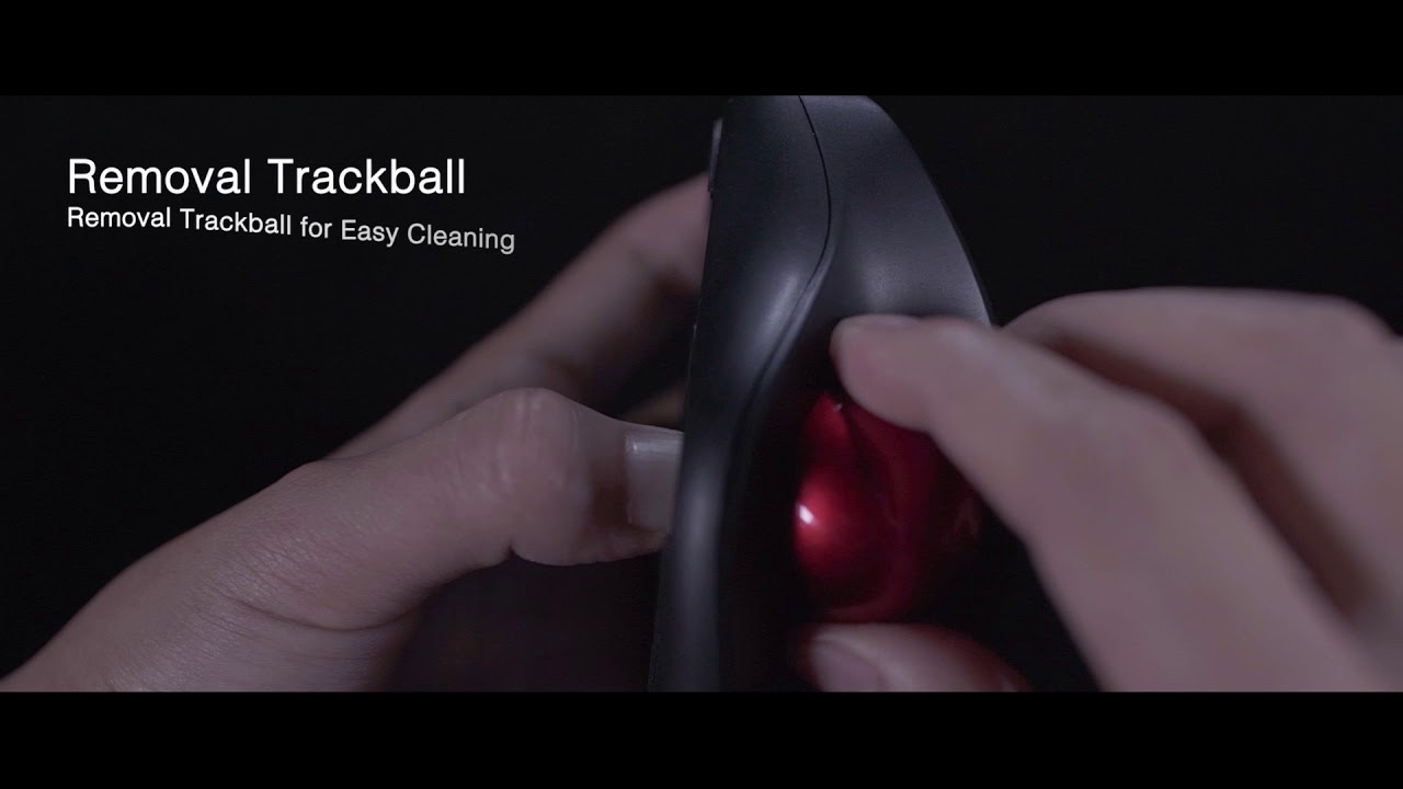 Adesso iMouse T30 - Wireless Programmable Ergonomic Trackball Mouse