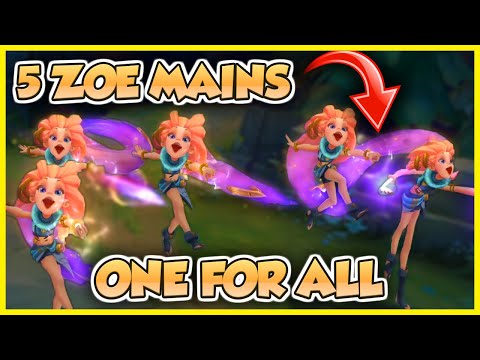 What happens when 5 Zoe mains play ONE FOR ALL | Challenger Zoe Erick Dota