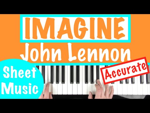 IMAGINE - John Lennon Piano Tutorial [chords accompaniment]