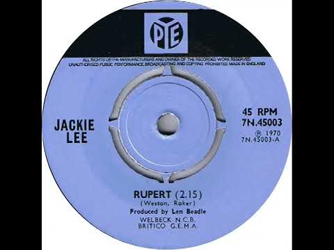 UK New Entry 1971 (1) Jackie Lee - Rupert