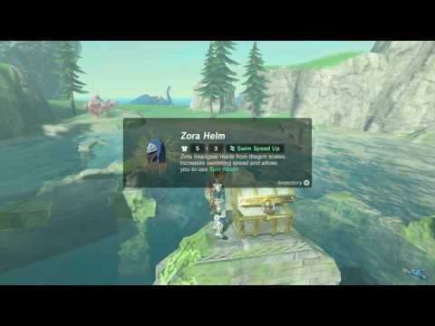 picture Zelda Breath Of The Wild Zora Helm how to get zora helm