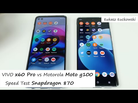 VIVO x60 Pro vs Motorola Moto g100❗❗❗| Speed Test |  Snapdragon 870