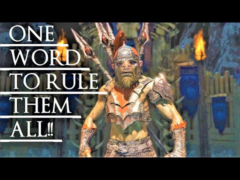 Shadow of War: Middle Earth™ Unique Orc Encounter & Quotes #74 THIS ONE-WORD URUK!