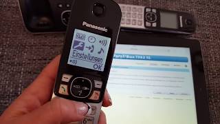 DECT Schnurloses Telefon anmelden 1&1 Fritzbox über  DSL