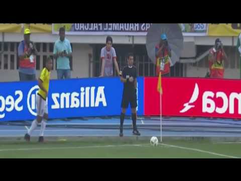 Gol de Abel Aguilar - Colombia 1 - 0 Uruguay  11/10/16
