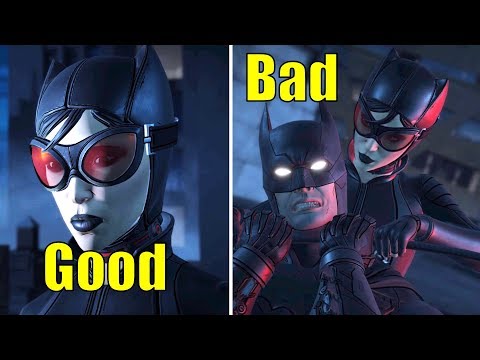 Batman Fighting Good/Bad Catwoman -All Dialogues- The Enemy Within Ep5 Same Stitch