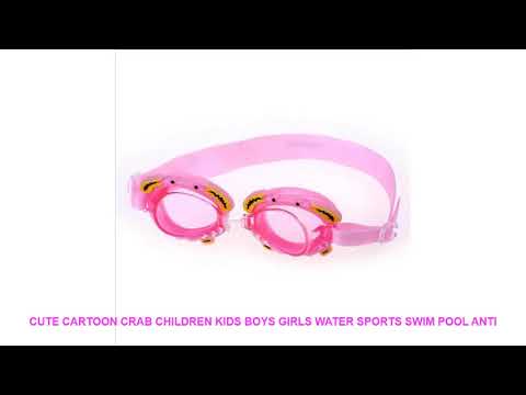 Cute Cartoon Crab Children Kids Boys Girls Water Sports Swim Pool Anti Video