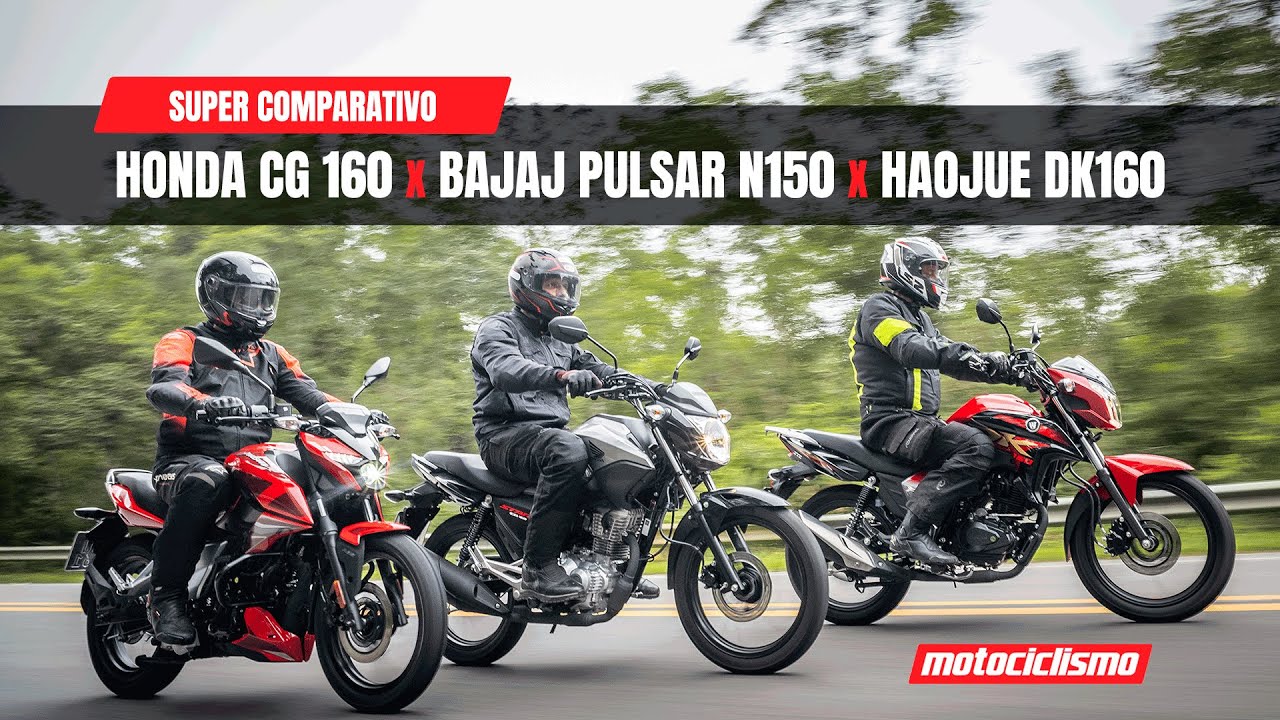 Honda CG 160 x Haojue DK 160 x Bajaj Pulsar N150 | Qual moto comprar?