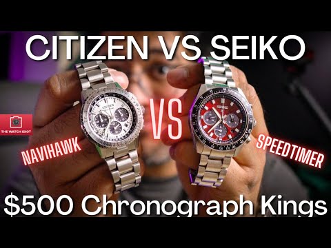 Two Of THE BEST Dials Out There: Citizen Navihawk 40 VS Seiko Speedtimer 41 (+SSK GMT Giveaway)