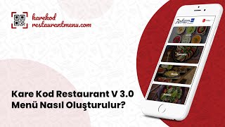 Ücretsiz Kare Kod Restaurant Menü Versiyon 3.0 Nasıl Kullanılır ? #karekodmenu