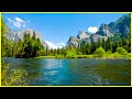 Relaxing River White Noise/ Sleep/ Study/ Meditation. 4k Merced River from Waterfall in USA Valley