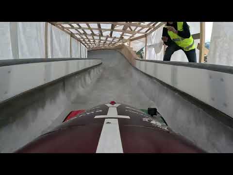 2026 Cortina Bobsled Run POV - Driver View