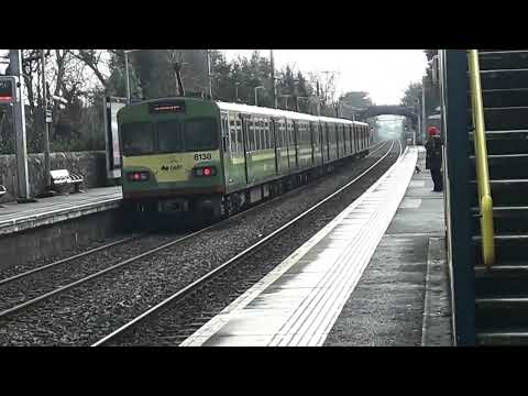 Iarnród Éireann (Irish Rail) 8100 class DART EMU departing Sydney Parade station, Dublin