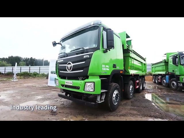 video of Auman GTL Heavy-Duty Truck 8×4 Box Dump Truck|construction truck