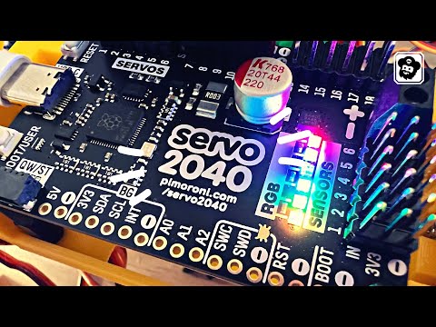 YouTube thumbnail image for First look at Servo 2040 - an all-in-one 18 channel servo controller, powered by RP2040