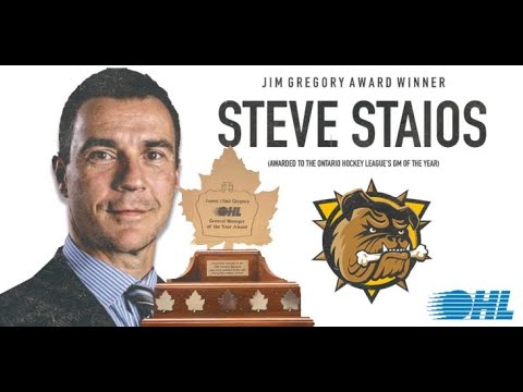 Jim Gregory General Manager of the Year Award: Steve Staios (Hamilton Bulldogs)