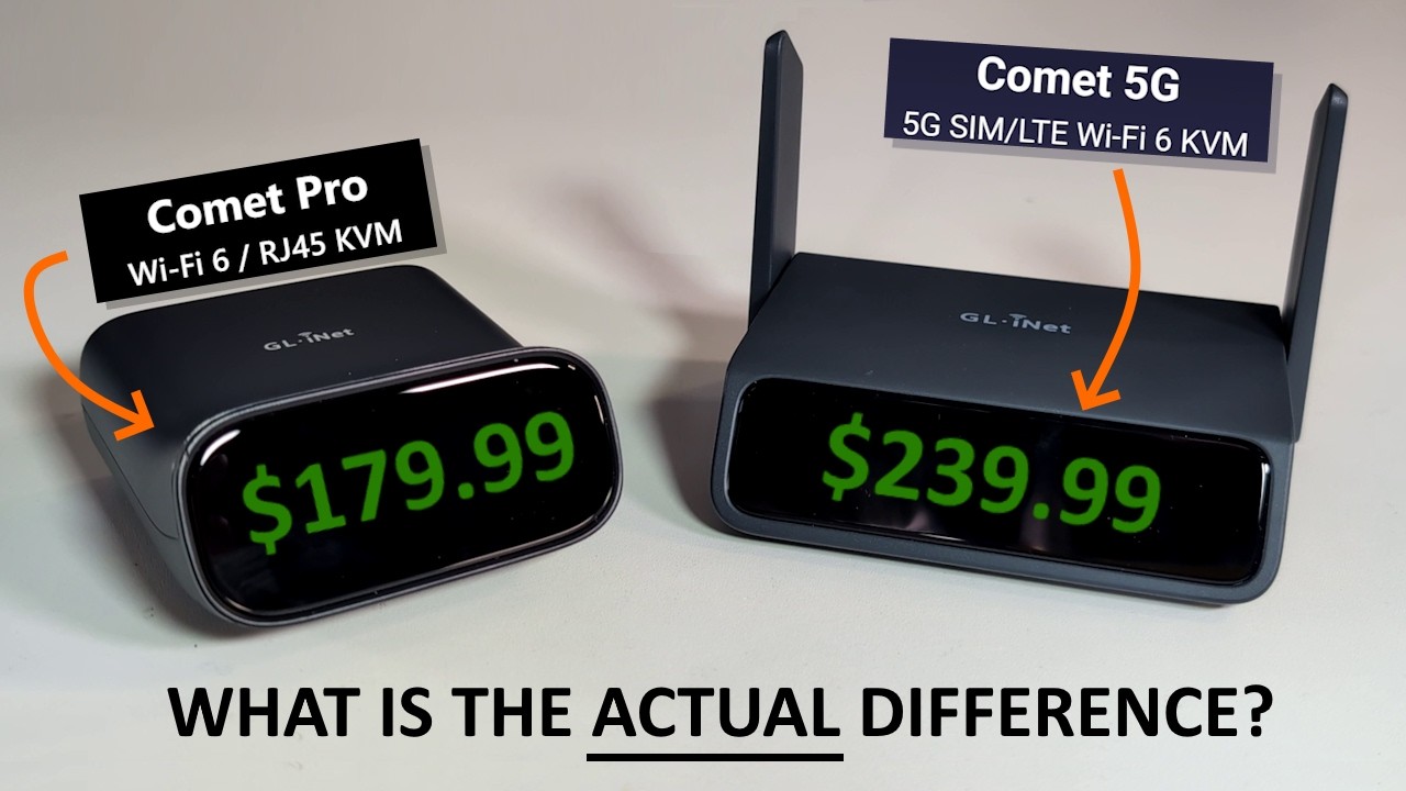 Gl.iNet Comet 5G vs Comet Pro KVM - Is It Worth $30-50 MORE?