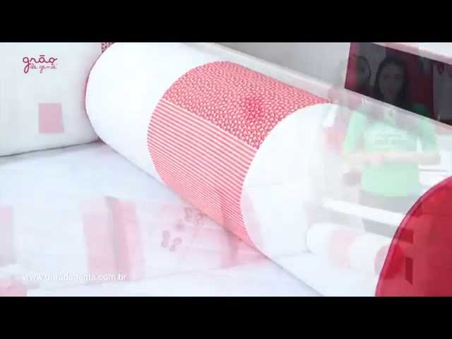Kit Cama Babá Borboletas Vermelha | Ref: 48277