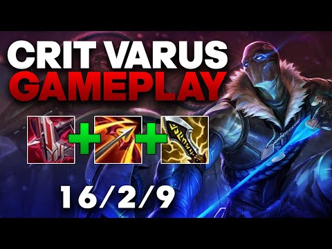 Varus ADC Gameplay - Dominating Bot Lane With Crit Varus | League of Legends